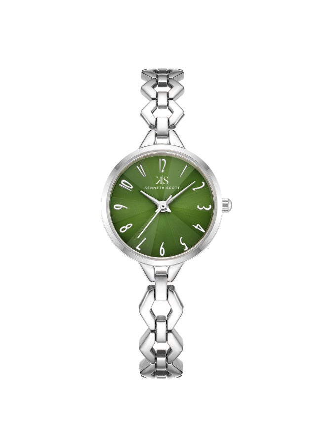 KENNETH SCOTT Women's Stainless Steel Analog Watch K23508-SBSG - 28 mm  - Image 1