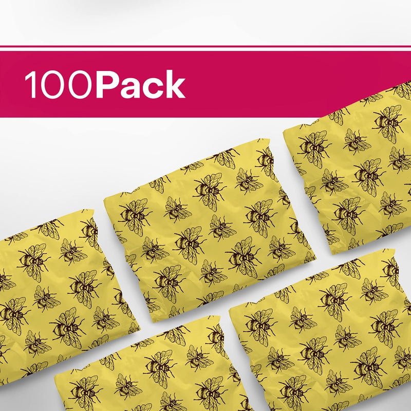 Package Mint 10x13 Poly Mailers â€“ Honey Bee â€“ Waterproof, Tear-Resistant Shipping Bags with Adhesive Seal â€“ 100 Pack â€“ Package Mint - Image 3
