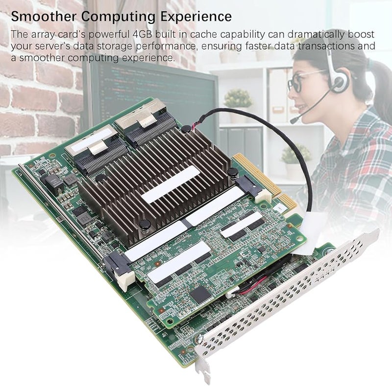 SAS P840 Array Card 4GB Cache PCIe X8 2 Ports Server Storage Controller - Image 2