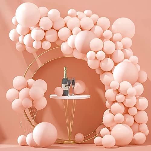 atorakushon Light Orange Colour Pastel Latex Party Balloons 10 Inches for Home Decoration Happy Birthday Party Supplies Wedding Anniversary Office Party Purpose Pack of 100 - Image 1