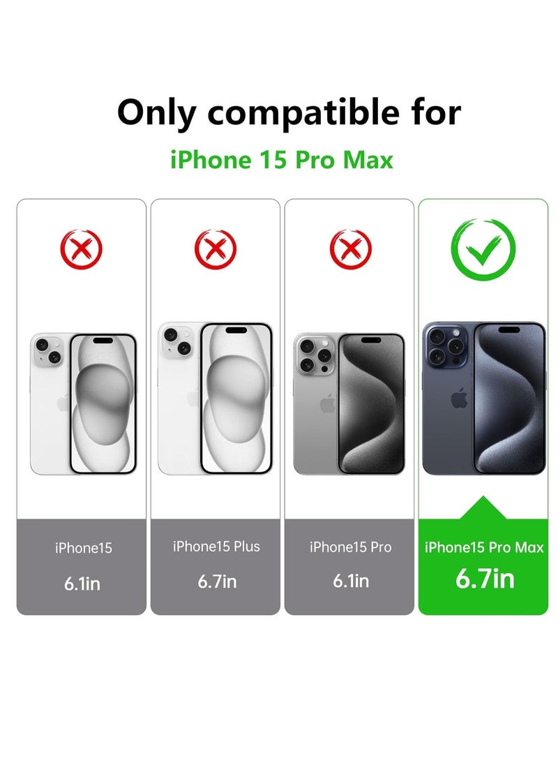 Raxoom 3 in 1 Camera Cover Compatible with iPhone 15 Pro Max Case and 2 Pack Tempered Glass Screen Protector, Slim Soft TPU Shockproof Anti-Scratch iPhone 15 Pro Max Phone Case Cover Silicone Clear - Image 2