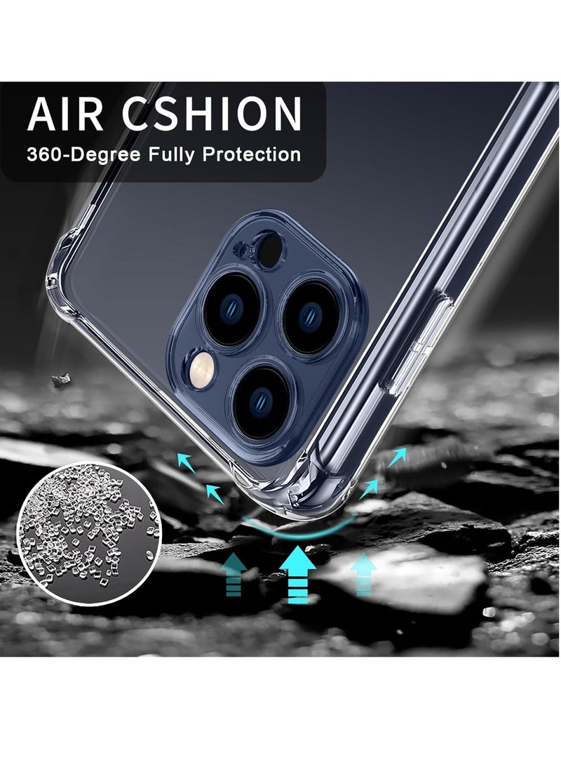 Raxoom 3 in 1 Camera Cover Compatible with iPhone 15 Pro Max Case and 2 Pack Tempered Glass Screen Protector, Slim Soft TPU Shockproof Anti-Scratch iPhone 15 Pro Max Phone Case Cover Silicone Clear - Image 4