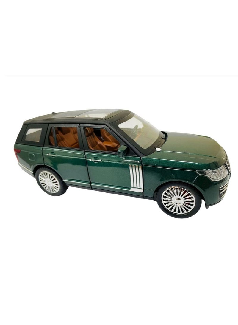 Pullback 1:24 Diecast Car Range Rover - Green - Image 1