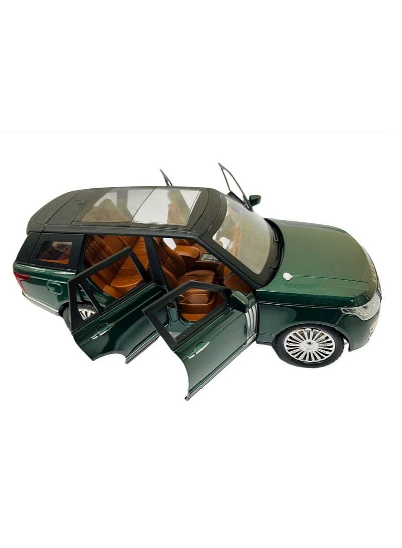 Pullback 1:24 Diecast Car Range Rover - Green - Image 2