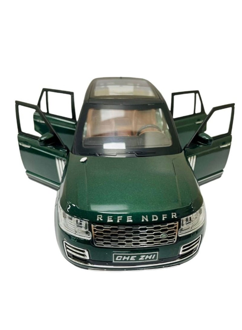 Pullback 1:24 Diecast Car Range Rover - Green - Image 3