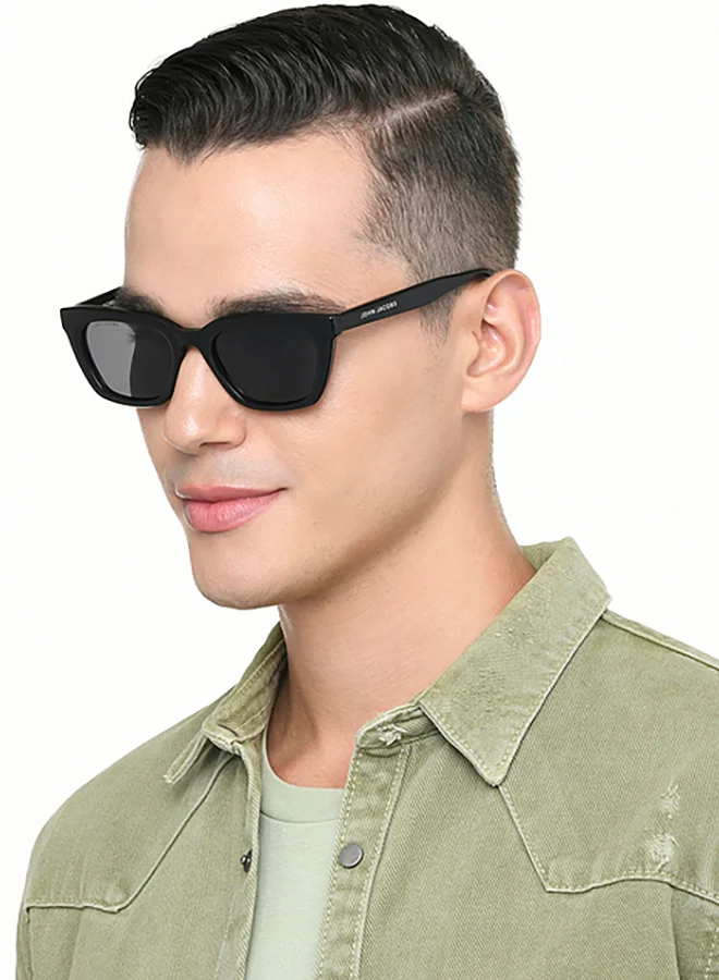 John Jacobs Women's Black Full Rim Aviator John Jacobs JJ Tints JJ S70012-C1 Sunglasses