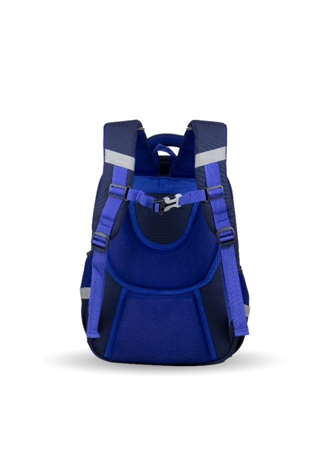 CS006 Fantastic School Backpack, Multi-Color, Fashion Design, Available in Purple, Pink, and Navy, 45 cm, Multiple Pockets, for Kids