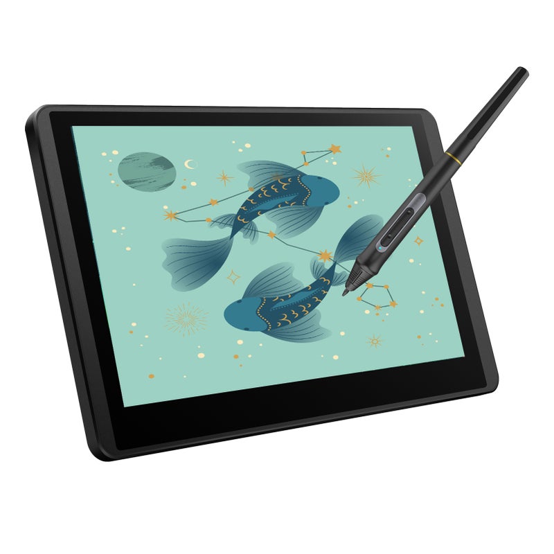 12HD-A H-IPS LCD Graphics Drawing Tablet Monitor 11.6 Inch Size 1366x768 Display 8192 Pressure Level Passive Technology with Tilt Function Support Windows MacOS USB-Powered Low Consumption - Image 1