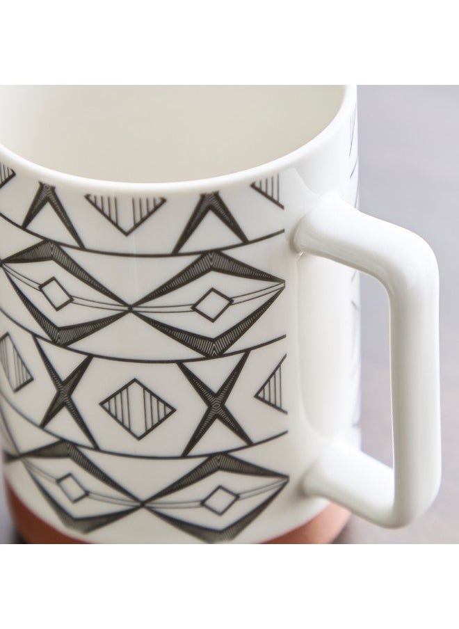 Home Box Trendy Diamond Mug with Base 400 ml  - Image 3