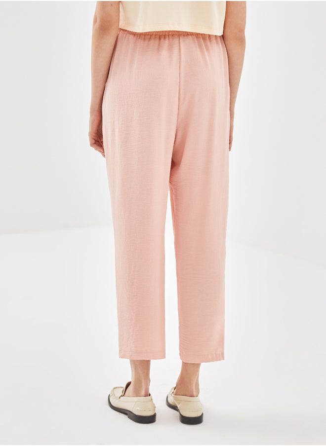 LC WAIKIKI Wide Leg Women Trousers With Elastic Waist  - Image 4
