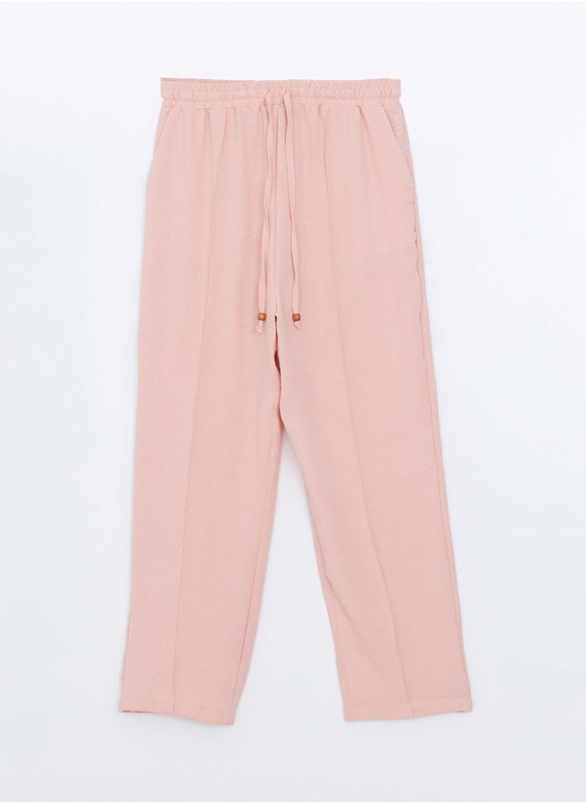 LC WAIKIKI Wide Leg Women Trousers With Elastic Waist  - Image 5