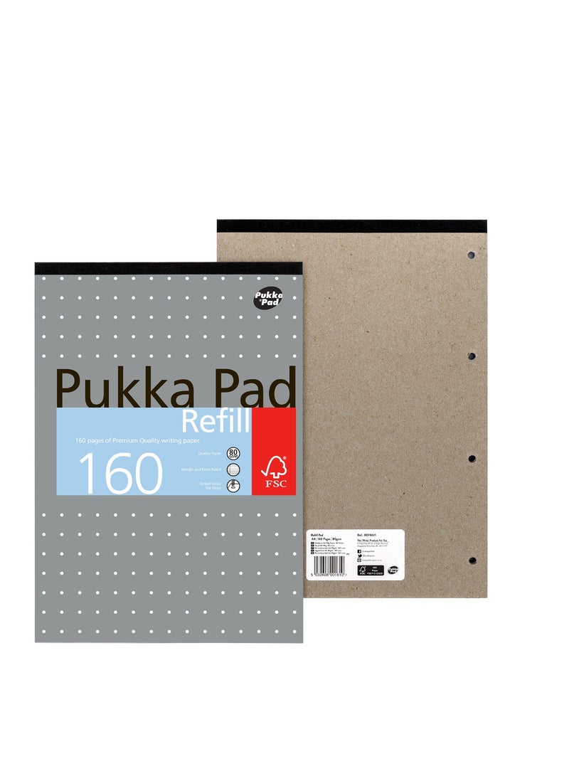 Pukka Pad دفتر إعادة تعبئة باكا A4 معدني 160 صفحة متنوع - Image 3