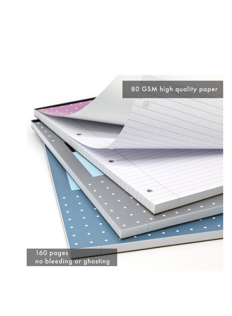 Pukka Pad دفتر إعادة تعبئة باكا A4 معدني 160 صفحة متنوع - Image 4