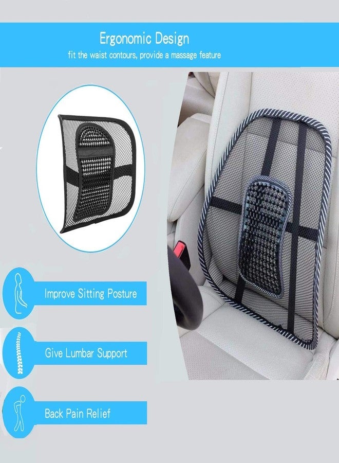 Auto Hub Car Back Pain Relief Lower Back Support for Chair Back Rest for Office Chair Lumbar Support Orthopedic Cushion Belt for Men, Women Support for Sciatica Pain Seat Massage Lumbar Support Mesh - Image 5