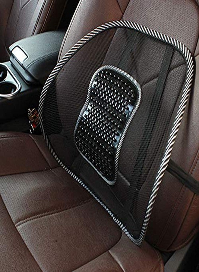 Auto Hub Car Back Pain Relief Lower Back Support for Chair Back Rest for Office Chair Lumbar Support Orthopedic Cushion Belt for Men, Women Support for Sciatica Pain Seat Massage Lumbar Support Mesh - Image 1
