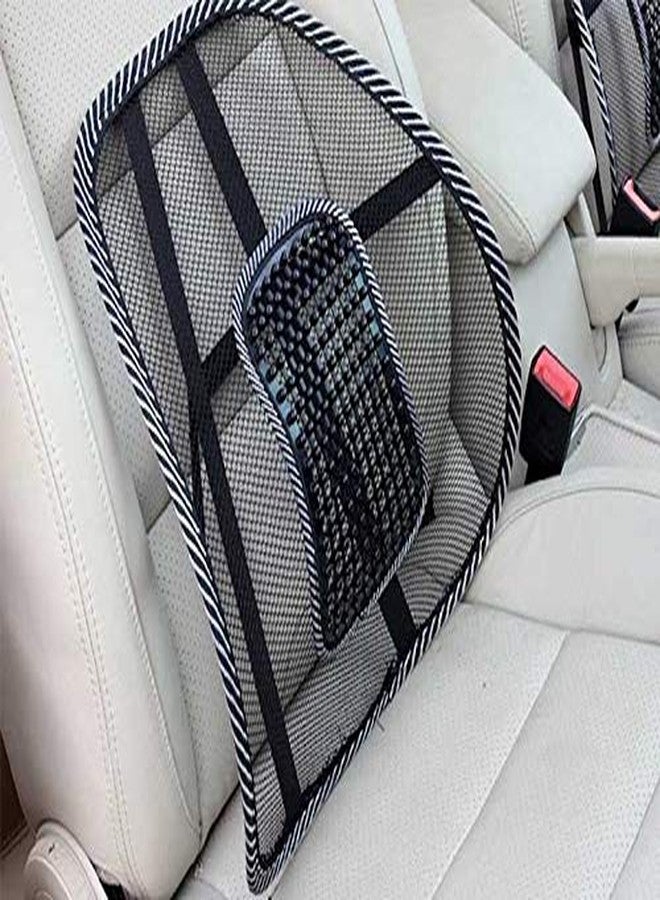 Auto Hub Car Back Pain Relief Lower Back Support for Chair Back Rest for Office Chair Lumbar Support Orthopedic Cushion Belt for Men, Women Support for Sciatica Pain Seat Massage Lumbar Support Mesh - Image 2