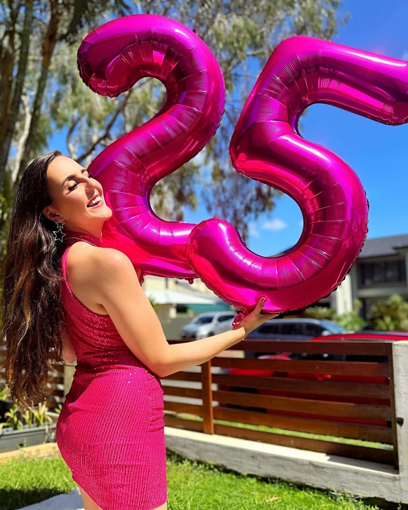 IWERP Hot Pink 5 Balloon, Number Balloons 40 Inch, 5th Birthday Balloon Decorations, Hot Pink Party Supplies, 5 Number Balloons, Number 5 Balloon - Image 4