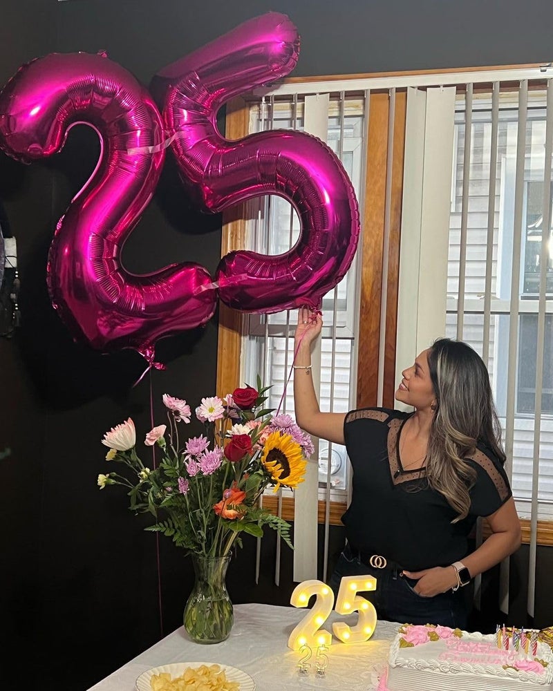 IWERP Hot Pink 5 Balloon, Number Balloons 40 Inch, 5th Birthday Balloon Decorations, Hot Pink Party Supplies, 5 Number Balloons, Number 5 Balloon - Image 3