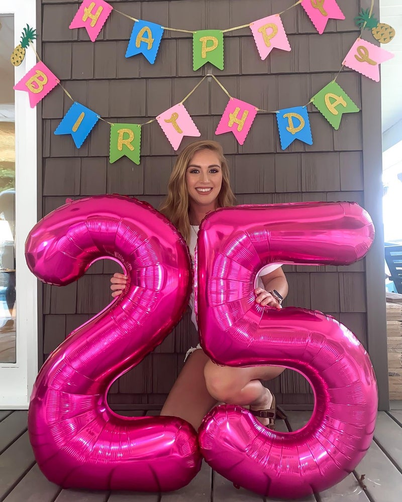 IWERP Hot Pink 5 Balloon, Number Balloons 40 Inch, 5th Birthday Balloon Decorations, Hot Pink Party Supplies, 5 Number Balloons, Number 5 Balloon - Image 2