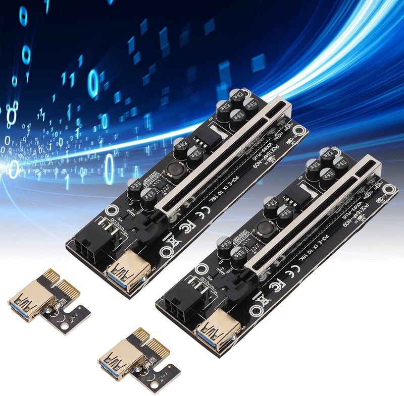 PCIE 1X to 16X Card, GPU Card with 6PIN Cable, Stable Graphics Exten with Multi Layer ed Cable, Good Fixabi for - Image 2