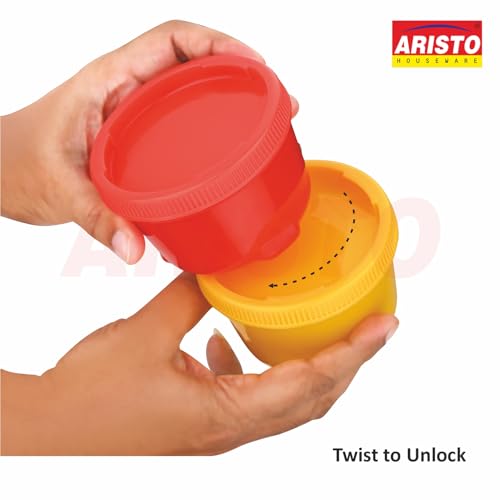 Aristo Swift Plastic Storage Container 300ml - Set Of 3 -Color May Vary - Image 5
