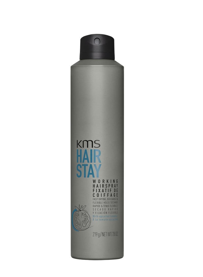 KMS HairStay Working Hairspray, Lasting Buildable Hold, 300ml - Image 1