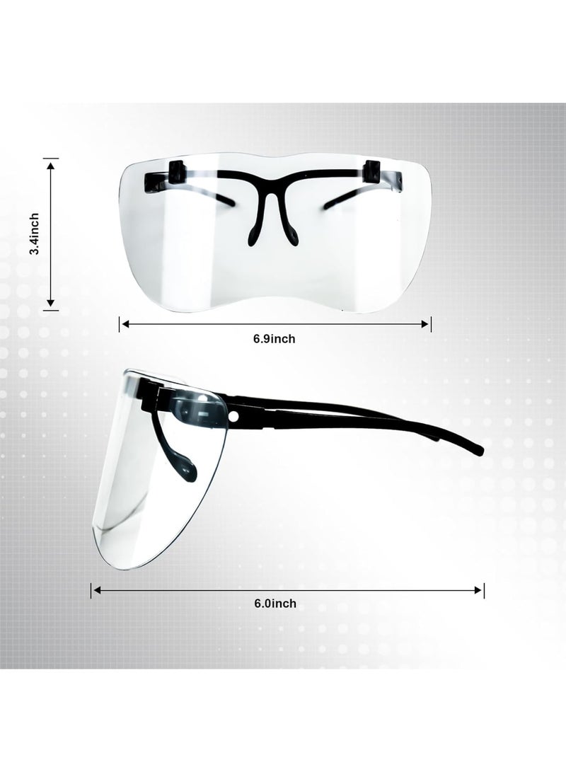 Zikra 3Pcs Blocking Over Glasses Safety Glasses,  Anti-Fog Scratch Resistant Goggles UV Glasses for UV Light Protection with Anti-Fog & Anti-Scratch Lenses - Image 4