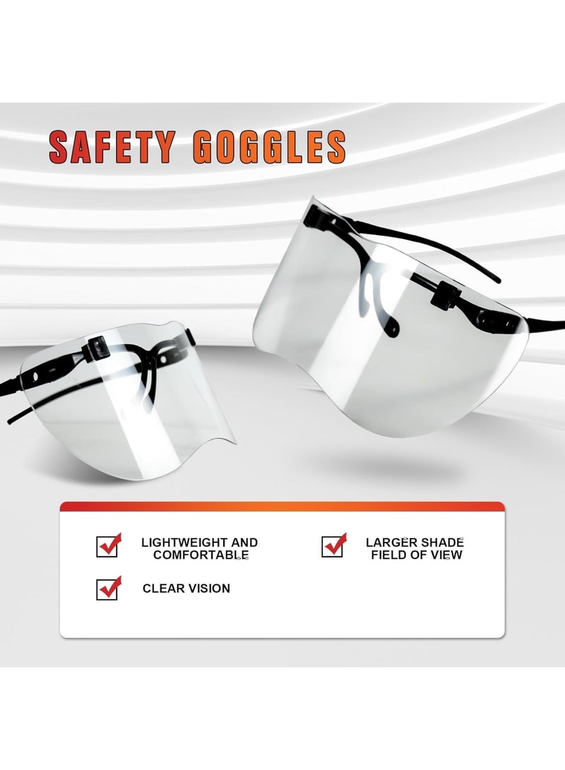 Zikra 3Pcs Blocking Over Glasses Safety Glasses,  Anti-Fog Scratch Resistant Goggles UV Glasses for UV Light Protection with Anti-Fog & Anti-Scratch Lenses - Image 5