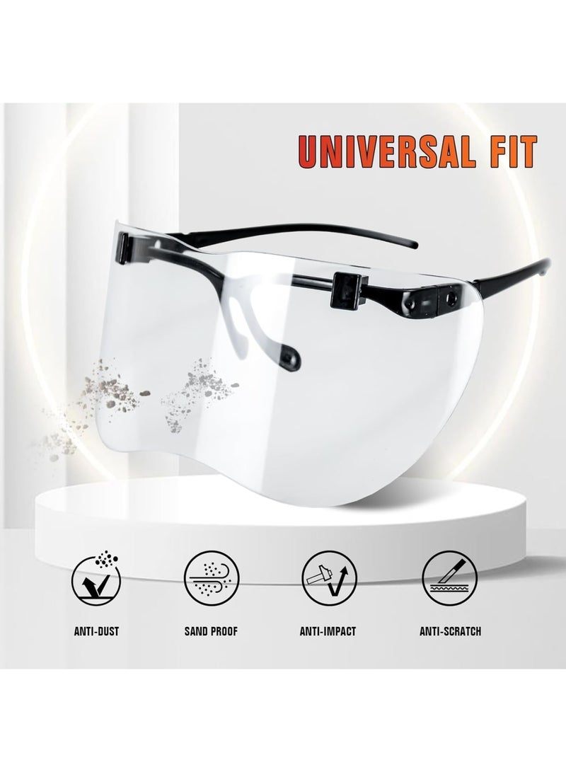 Zikra 3Pcs Blocking Over Glasses Safety Glasses,  Anti-Fog Scratch Resistant Goggles UV Glasses for UV Light Protection with Anti-Fog & Anti-Scratch Lenses - Image 2