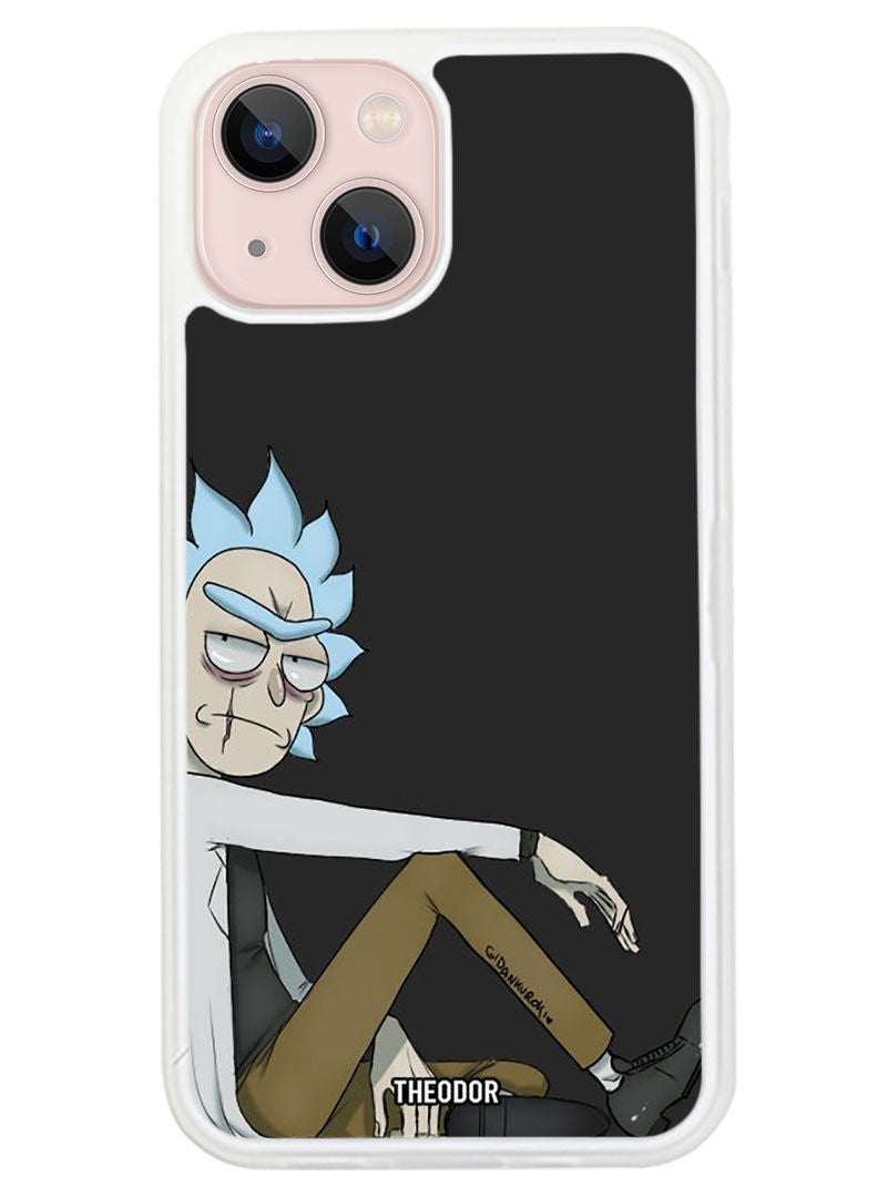 Theodor Protective Case Anti Scratch Shock Proof Cover For APPLE IPHONE 14 Rick (White Bumper) - Image 1