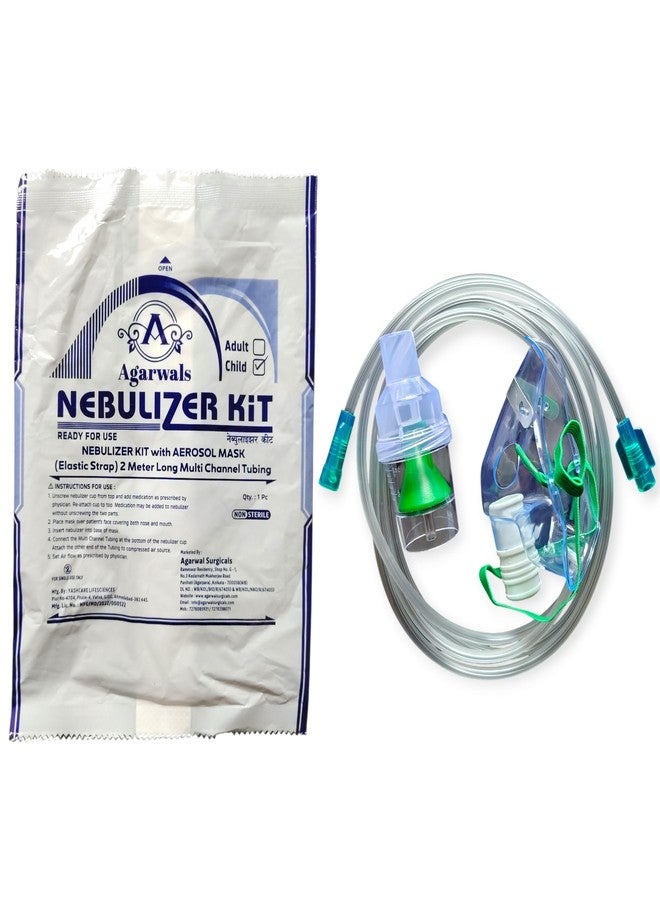 Agarwals Nebulizer Mask with Air Tube and Medicine Chamber (Child Kit) - Pack of 1 - Image 1