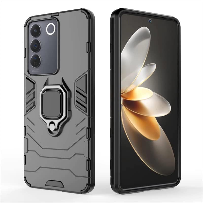Spazy Case® Vivo T3 5G Back Cover | Dual Layer Armor Defender Full Body Protective + PC Hybrid Kickstand Back Case for Vivo T3 5G - Image 5