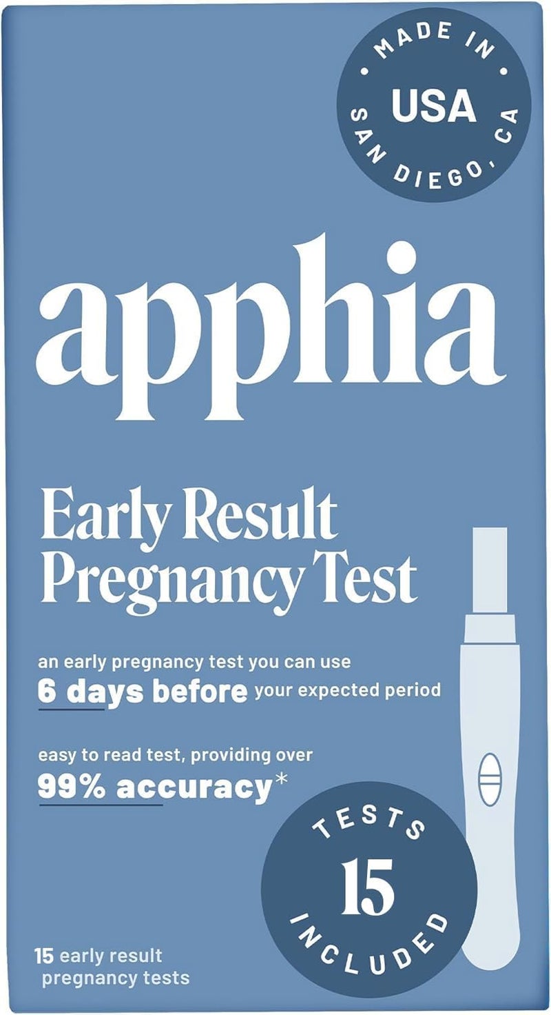 Apphia Early Detection Pregnancy Test 15 Pack  Midstream Pregnancy Test  Get Results 6 Days Sooner  Made in The USA - Image 1