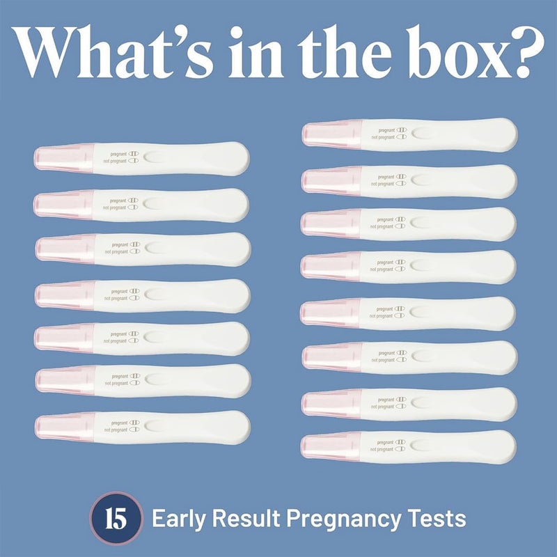 Apphia Early Detection Pregnancy Test 15 Pack  Midstream Pregnancy Test  Get Results 6 Days Sooner  Made in The USA - Image 5
