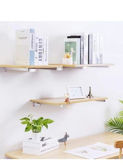 Excefore Floating Shelf Brackets,  2 Pcs 6 inch Silver Heavy Duty Shelf Brackets, Premium Solid Steel Shelf Supports for Shelves, Heavy Floating Shelves Hardware for Shelves Support DIY  - Image 5