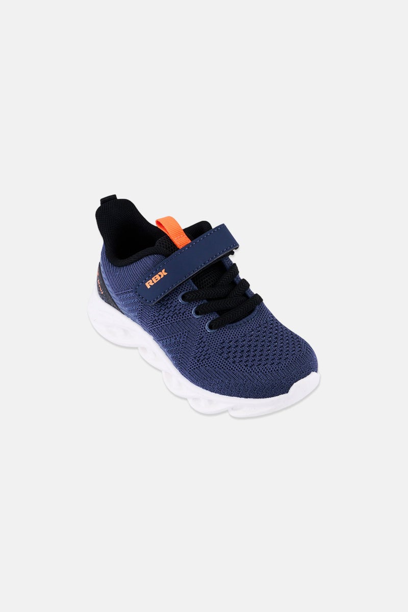 RBX Toddlers Boy Velcro Closure Running Shoes, Slate Blue - Image 1