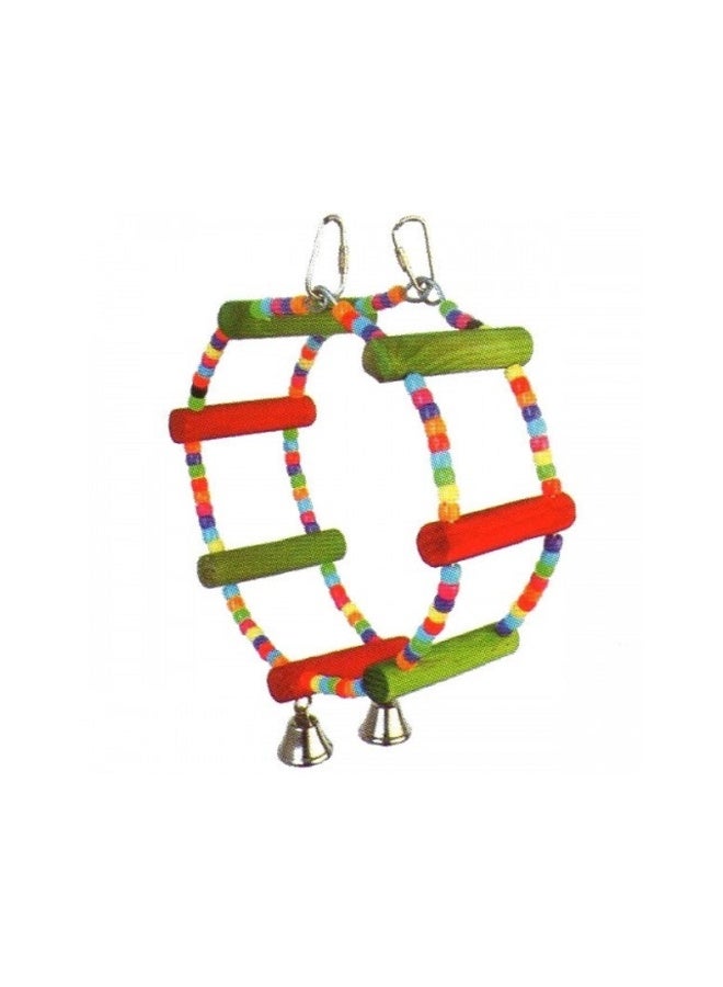 لعبة بادو على شكل عجلة للطيور الصغيرة والمتوسطة