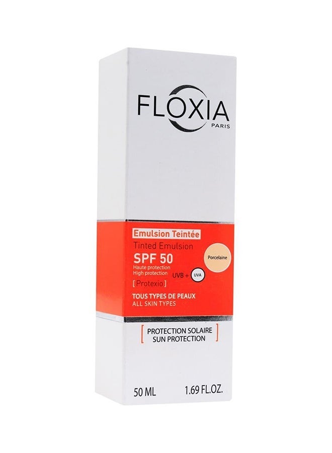 فلوكسيا مستحضر ملوّن بعامل حماية من الشمس 50 SPF لحماية عالية لجميع أنواع البشرة - Image 1