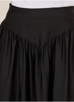 Styli Gathered Waistband Detail A-Line Maxi Skirt  - Image 3