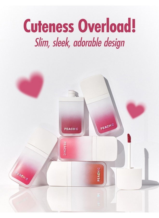 Peach C Peach C Blurry Filter 05 Analog Rosy Korean Lip Stain Marker | Matte Korean Lip Tint Long Lasting w/Soft Blur Finish| Comfortably Light & Long Lasting Lip Tint |Smooth Lip tint Stain 0.21 Fl Oz  - Image 5