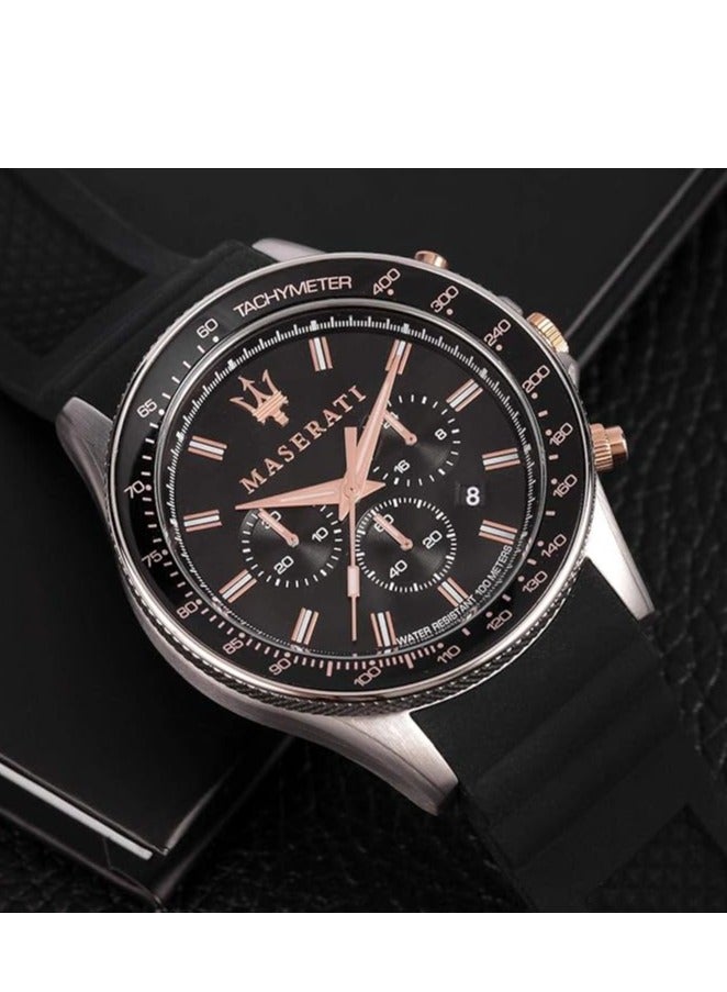 Maserati Maserati Men's Watch, SFIDA Collection, in Steel, Silicone  - Image 3
