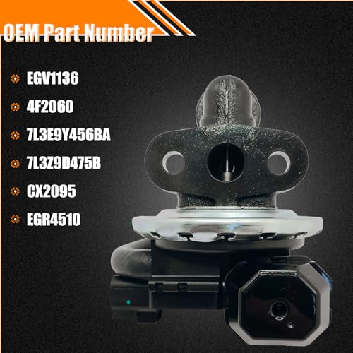 Quivimoro EGR Valve EGV1136 Compatible for 20072010 F150 Fits for 20072014 E150 E250 46L EGR Valve Exhaust Gas Recirculation Valves Replace OE 4F2060 7L3E9Y456BA CX2095 EGR4510 7L3Z9D475B - Image 3