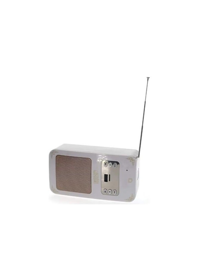 REBENUO Portable Quran Speaker- Bluetooth White - Image 2