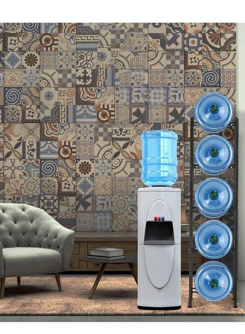 DubaiGallery Water Cooler Jug Rack 5-Tier Water Storage Rack for 5Bottles, Detachable Heavy Duty Water Bottle Rack - Image 4