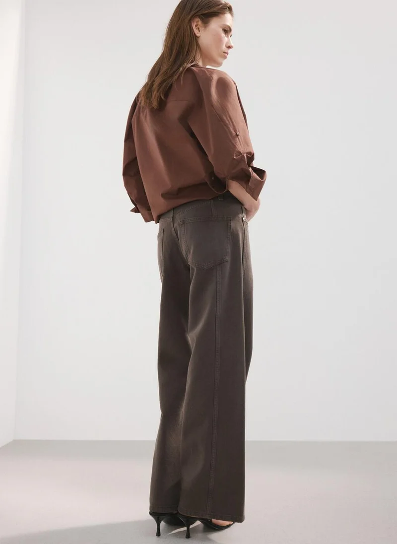 مانجو Wide-leg jeans with drawstring