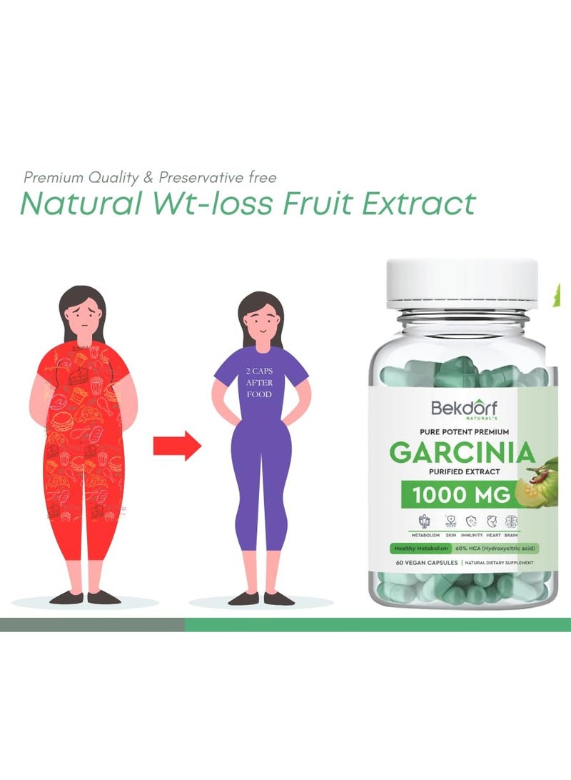 Bekdorf PURE GARCINIA 1000 MG-60 VEGAN CAPSULES - Image 3