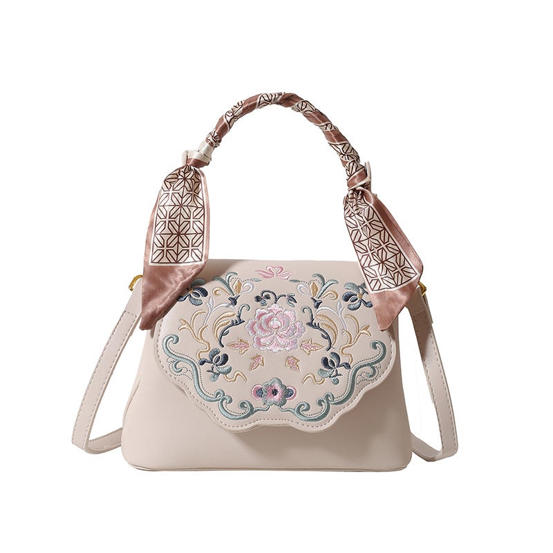 Niche Ethnic Style Embroidered Women'S Bag Texturized Shoulder Crossbody Handbag Fashion Retro National Style Women'S Bag - Image 1
