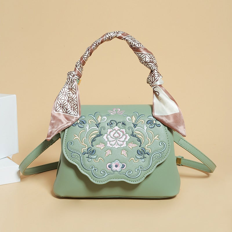 Niche Ethnic Style Embroidered Women'S Bag Texturized Shoulder Crossbody Handbag Fashion Retro National Style Women'S Bag - Image 2