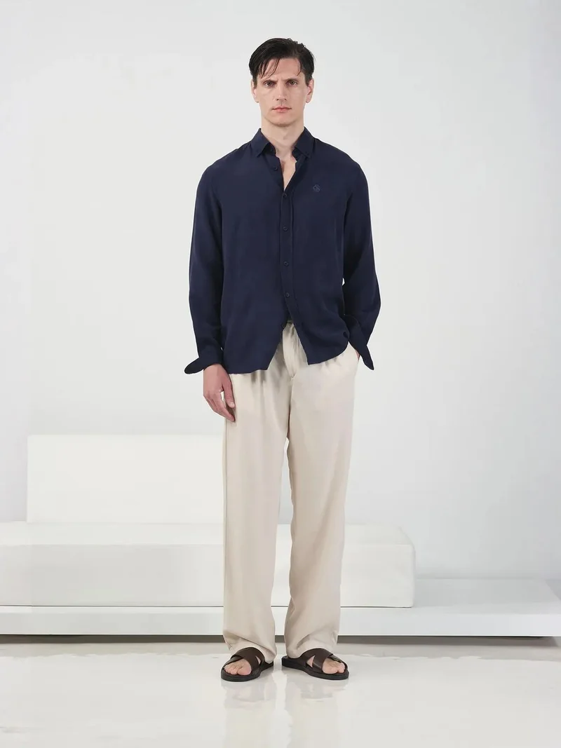 جيستو GIESTO Tencel Button-Up Shirt