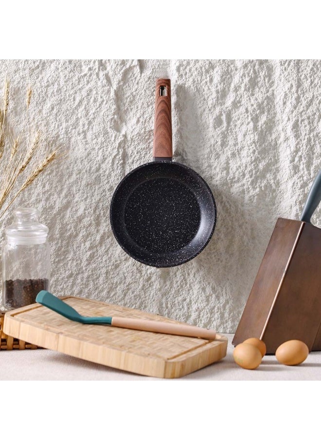 DANUBE HOME Chef's Delight Bistro Bliss Fry Pan – Non-Stick Durable Frying Pan for Gas & Induction Cooktops – Easy Clean Cooking Pan for Eggs, Meats, Vegetables, Kitchen 20x4.5cm - Brown  - Image 5